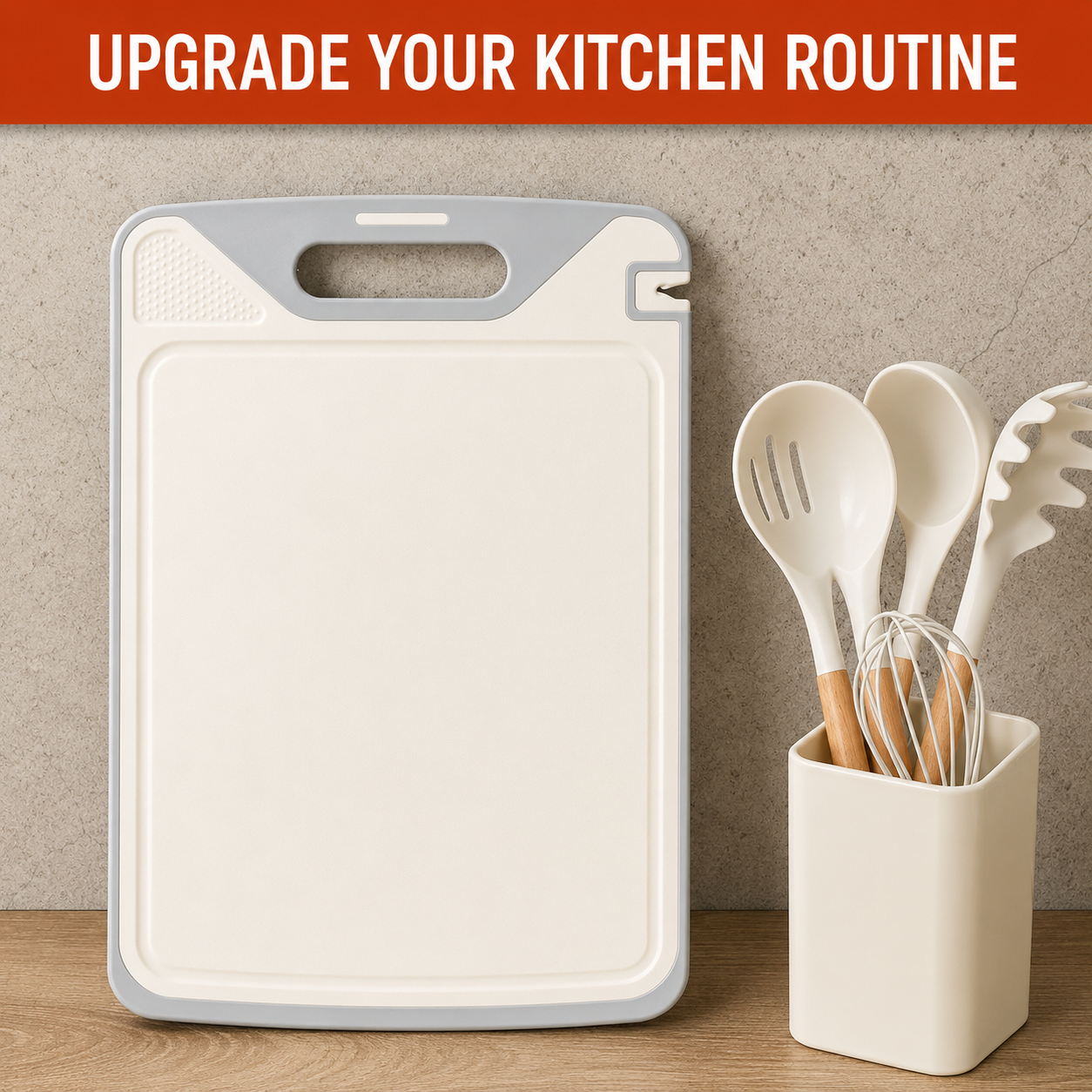 Noroma 2-in-1 Titanium & Non-Toxic PP Cutting Board