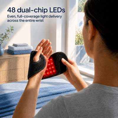 NOROMA™ Wrap — Red Light Therapy Wrist Wrap