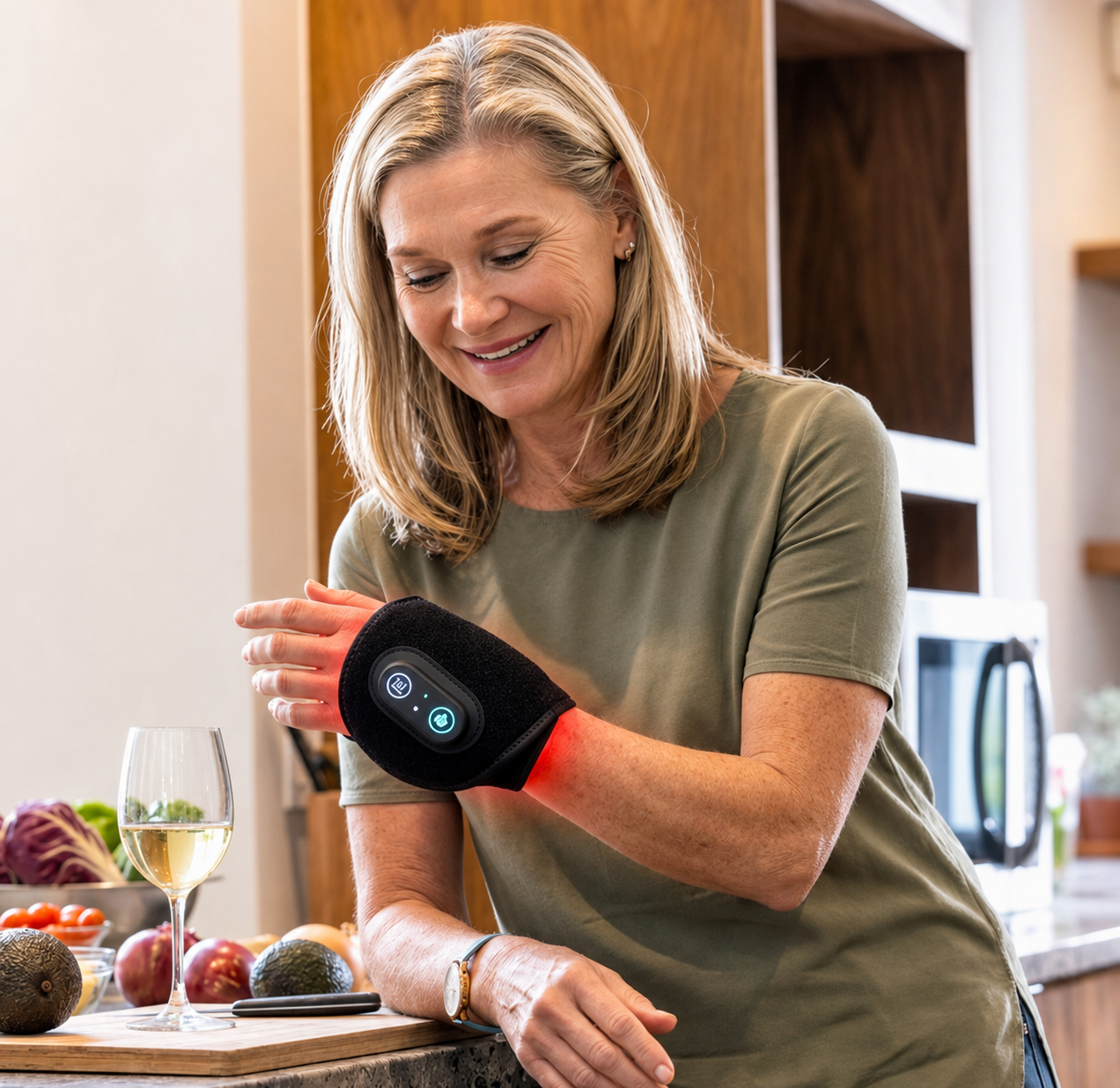 NOROMA™ Wrap — Red Light Therapy Wrist Wrap