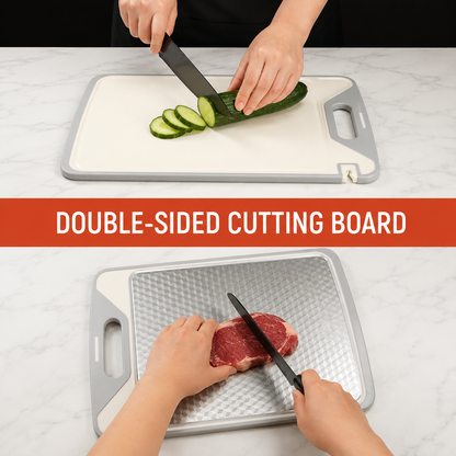 Noroma 2-in-1 Titanium & Non-Toxic PP Cutting Board